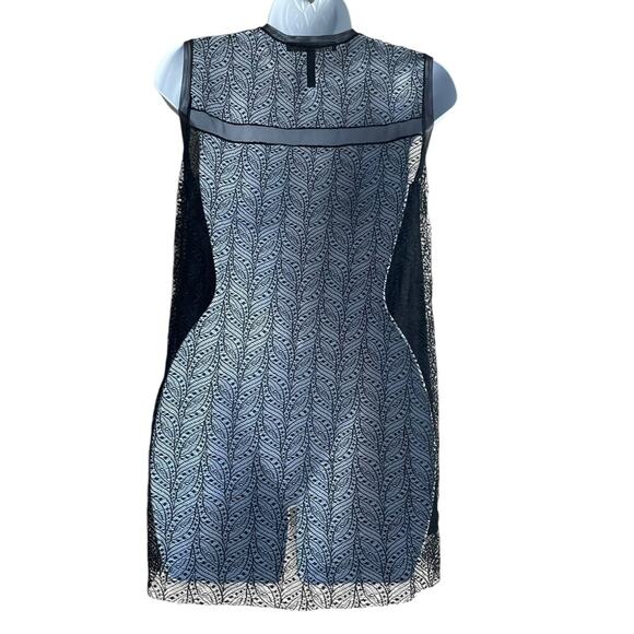 BCBGMaxazria Women Top XXS Black Lace Babydoll Multi Media Y2K Witchy Whimsigoth - Picture 4 of 12